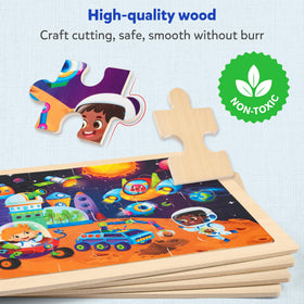 SYNARRY removable paper illustrations underneath the puzzle provide quick reference