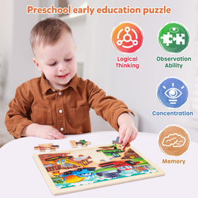 SYNARRY removable paper illustrations underneath aid easy assembly