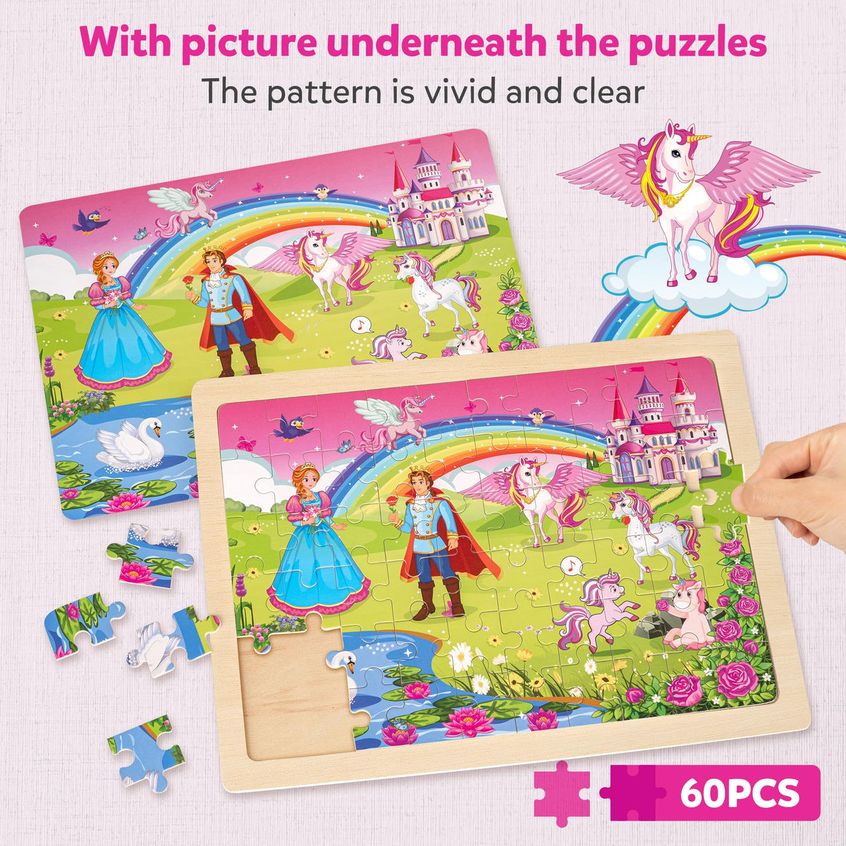 SYNARRY royal ball theme puzzle supports visual-spatial exploration and color matching