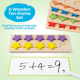 SYNARRY ten-frame visualization frames in action for number sense.