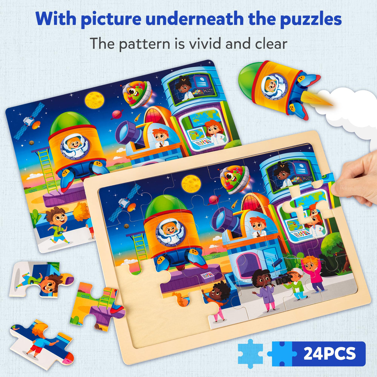 SYNARRY thick durable puzzle board supports repeated family play