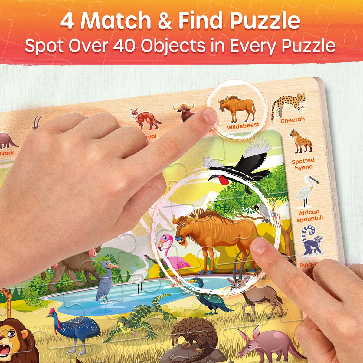 Synarry city life puzzle encourages problem-solving and hand-eye coordination.