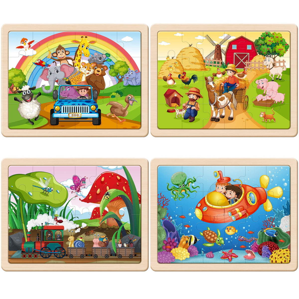 SYNARRY insect-themed wooden puzzle for tactile exploration and problem solving