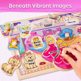 SYNARRY numbers puzzle helps toddlers count while stacking for sensory play.