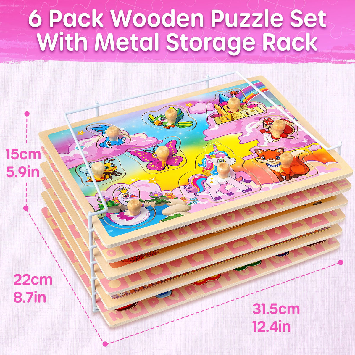 SYNARRY unicorn puzzle piece inspires imaginative play and color exploration.