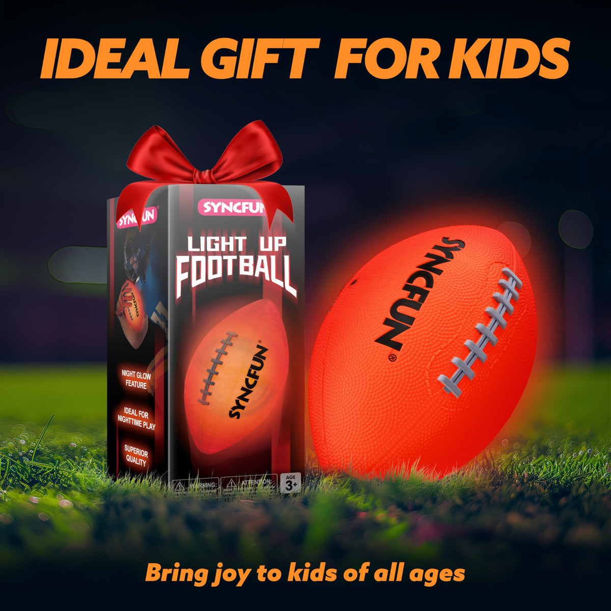 SYNCFUN Glow gift-ready packaging makes a great surprise for football fans.