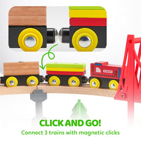 SYNCFUN overpass bridge creates dynamic layouts for STEM-inspired railway adventures.