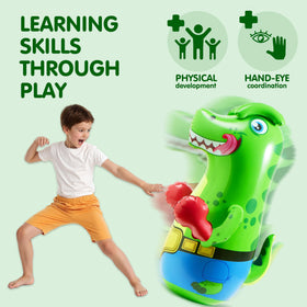 SYNCFUN kids enjoy safe punching and kicking in a home play space.