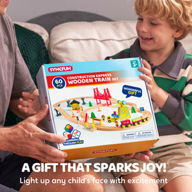 SYNCFUN safety-certified wooden toy emphasizes durable, non-toxic materials.