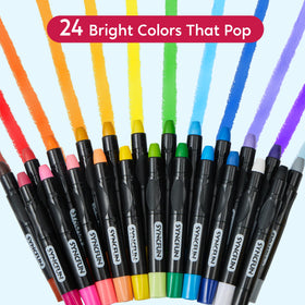 SYNCFUN twistable-silky-crayons-pack-side showcases vibrant colors and mess-free design.