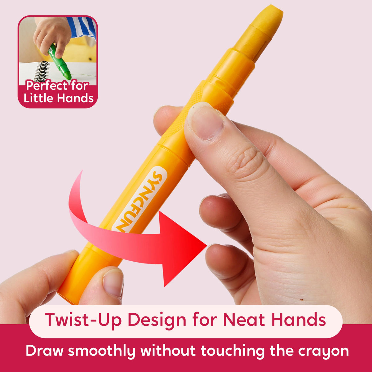 SYNCFUN vibrant color bursts for bold, playful drawings