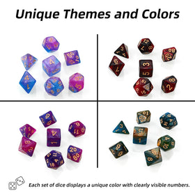 syouces dnd dice durable acrylic with bright colors for easy visibility