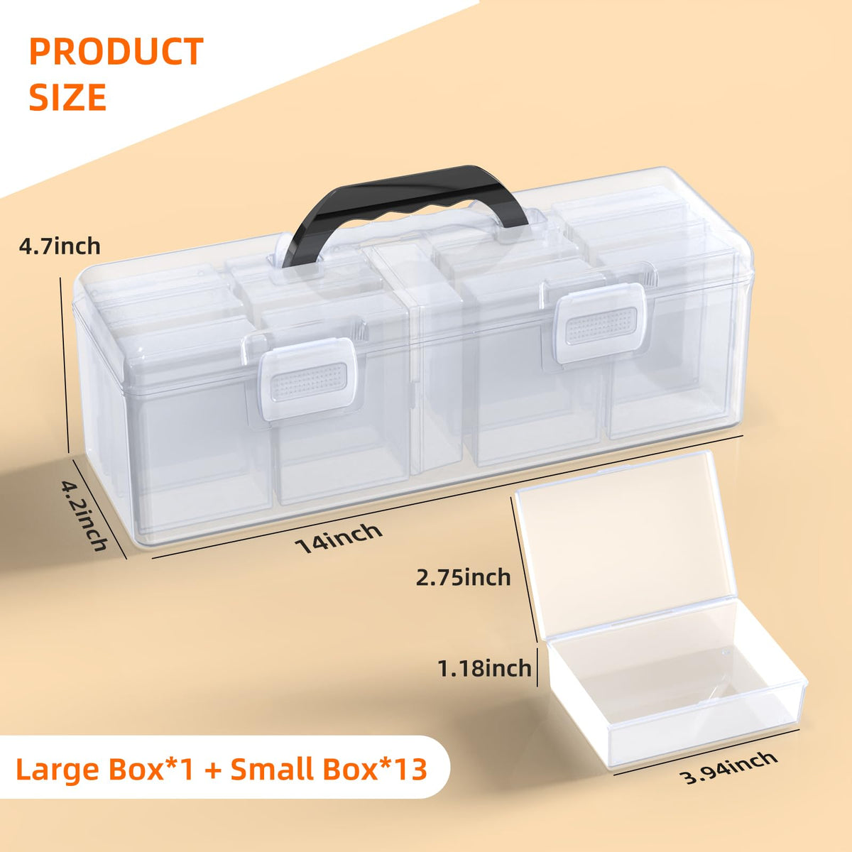 Sysdmno box interior compartments keep cards organized