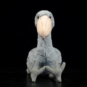 SYUSAMA shoebill face close-up showing lifelike features and charm.