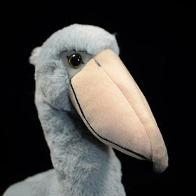 SYUSAMA shoebill plush serves as a playful puppet and cuddly companion.