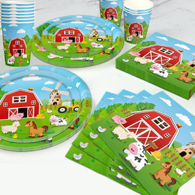 Syxdwz farm cups 9oz, spill-resistant cups for kids' parties and drinks