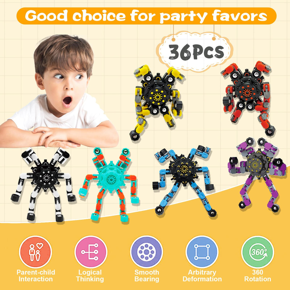 Szcuelz DIY robot mode activates tactile play for kids.