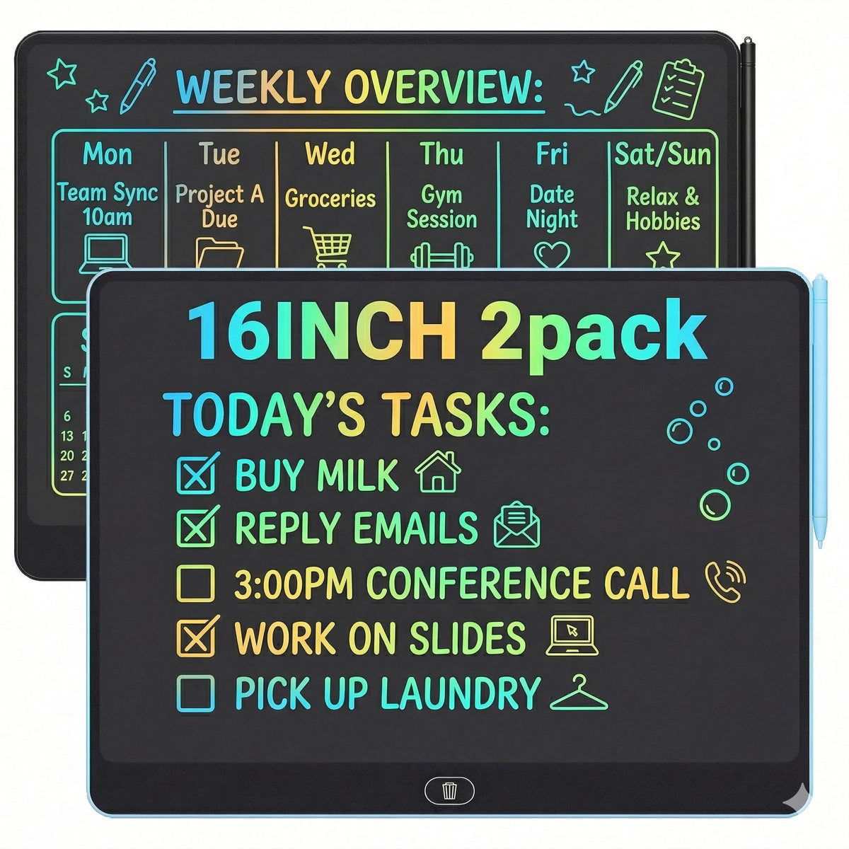 Szhsk giant 16-inch LCD tablet ideal for drafting notes during meetings.