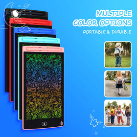 Szhsk LCD writing tablet 10-pack side view with slim, portable design for travel
