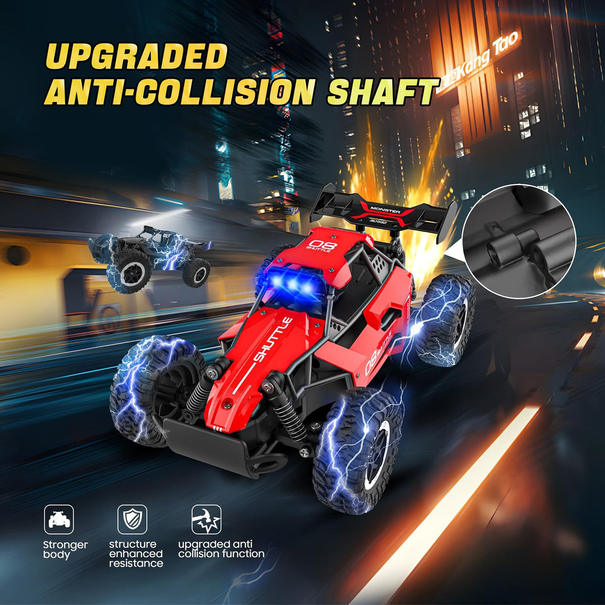 SZJJX RC car offers up to 40 meters racing range