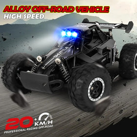 SZJJX RC car alloy body emphasizes durability and resilience during play