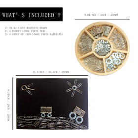 SZREGGIO magnetic-parts set supports patterning and early design skills.