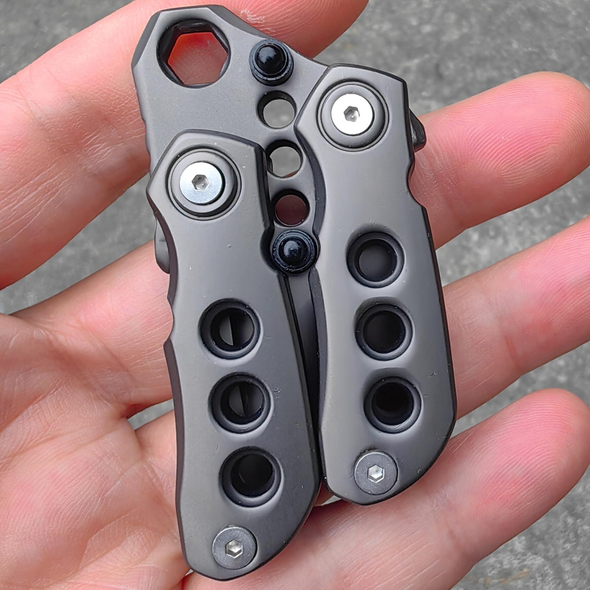 T-Conceal EDC fidget sliders close-up showing magnetic construction for focus