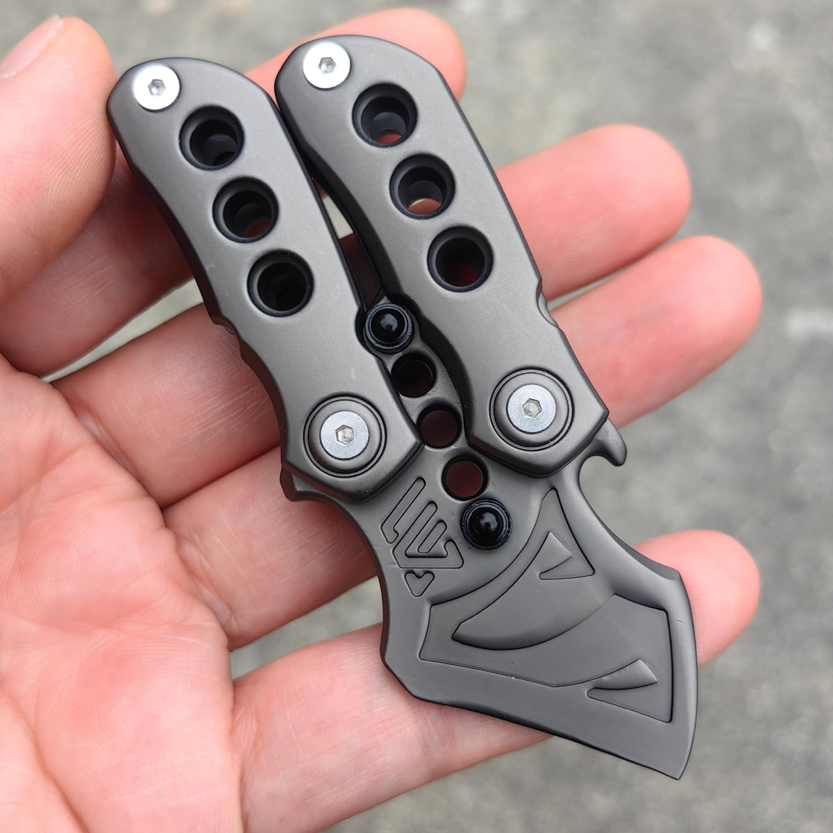 T-Conceal EDC fidget sliders opened to reveal multifunction design for versatility