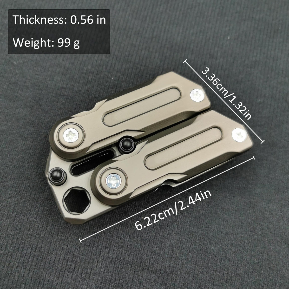 T-Conceal EDC slider-spinner-mechanism offers dual tactile engagement