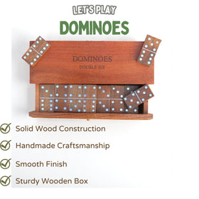 T one woods durable wooden domino set designed for longevity