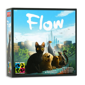 Flow front cover by Tabletop Tycoon inviting family game night immersion