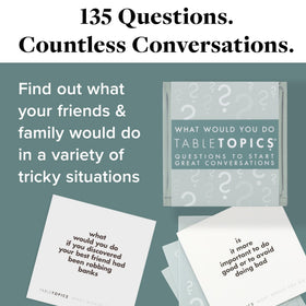 TableTopics 135 provocative questions to spark debate at gatherings.