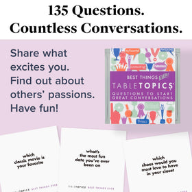 TableTopics Best Things Ever conversation cards spark fun discussions at gatherings.