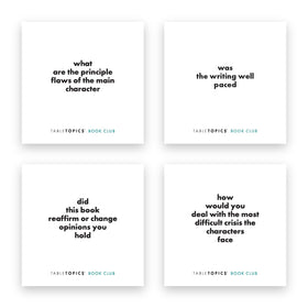 TableTopics Book Club Questions gift-pack ideal for book lovers.