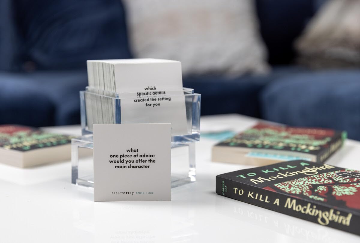 TableTopics Book Club Questions reading-group set for versatile discussions.