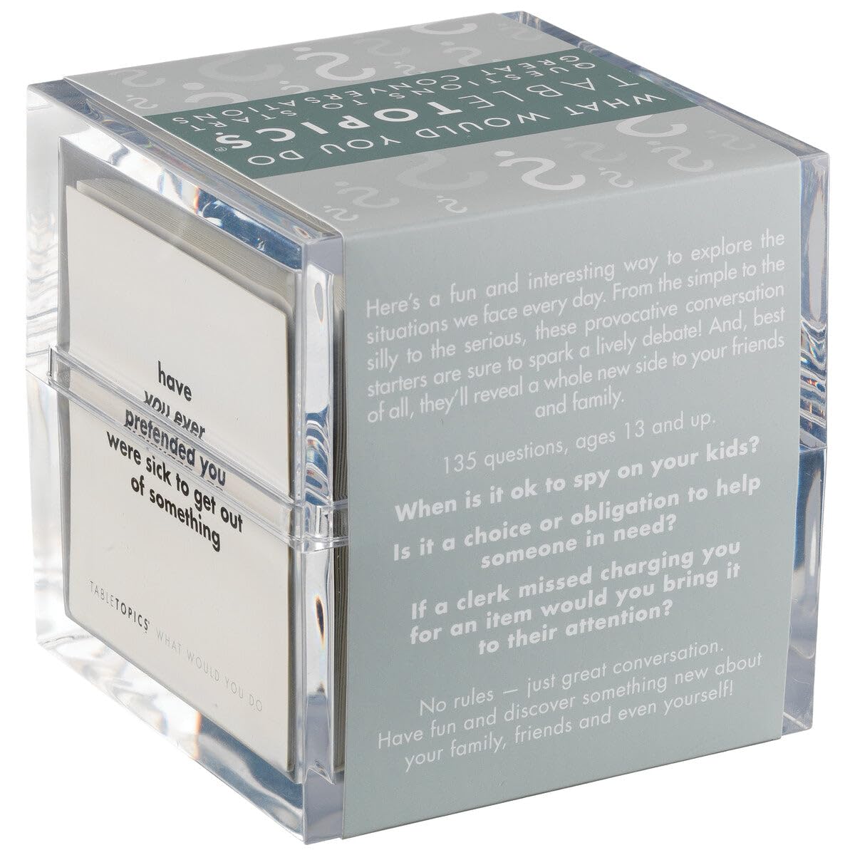 TableTopics gift-ready card set ideal for birthdays and gatherings.