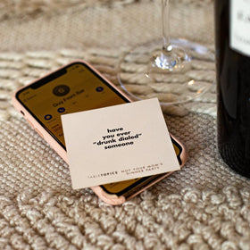 TableTopics Not Your Mom's Dinner Party close-up of a snarky card for fun.