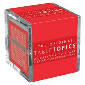 TableTopics original conversation starter cards with 135 questions for engaging gatherings