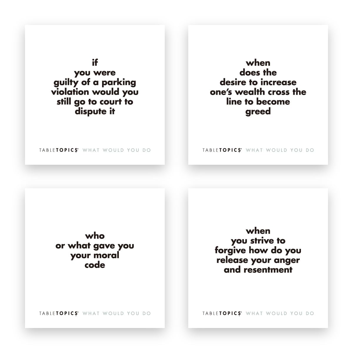 TableTopics party icebreaker card pack to connect adults.