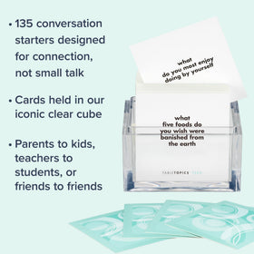 TableTopics Teen cards used during hangouts encourage sharing and bonding