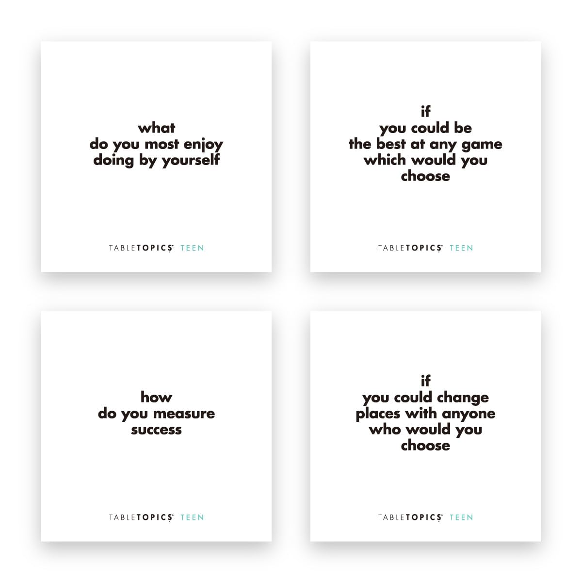 TableTopics Teen cards for teens sharing interests and experiences