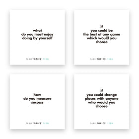 TableTopics Teen cards for teens sharing interests and experiences