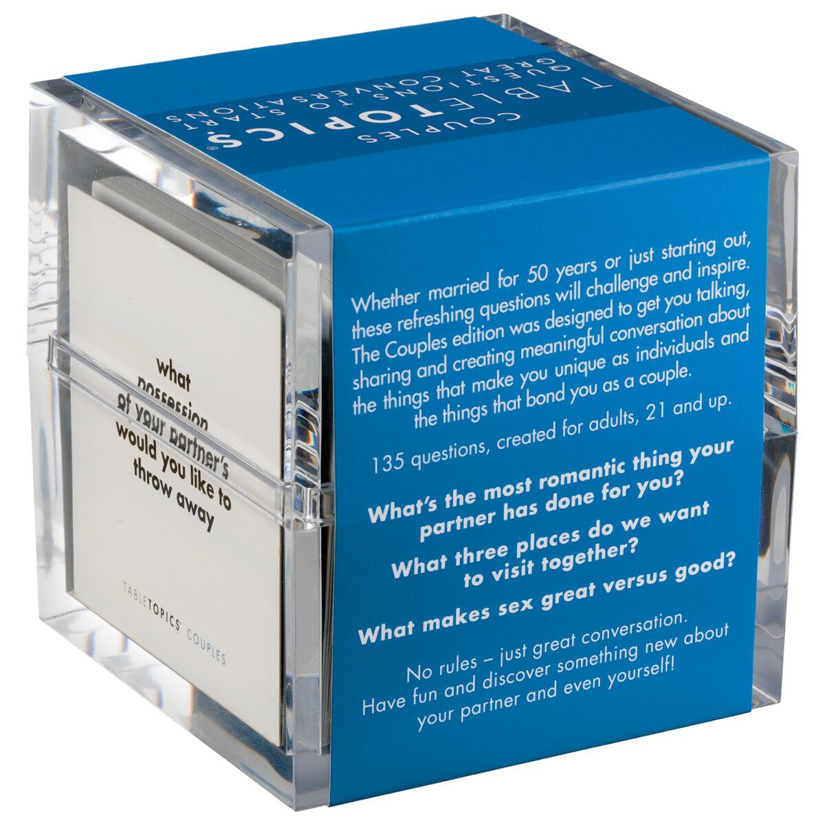 TableTopics valentines gift packaging, perfect for gifting to a partner.