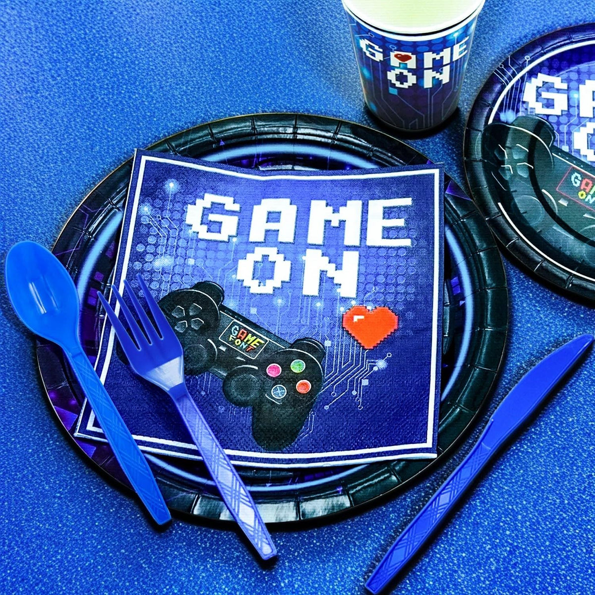 TabreMstr video game party cups 9oz for beverages during playtime