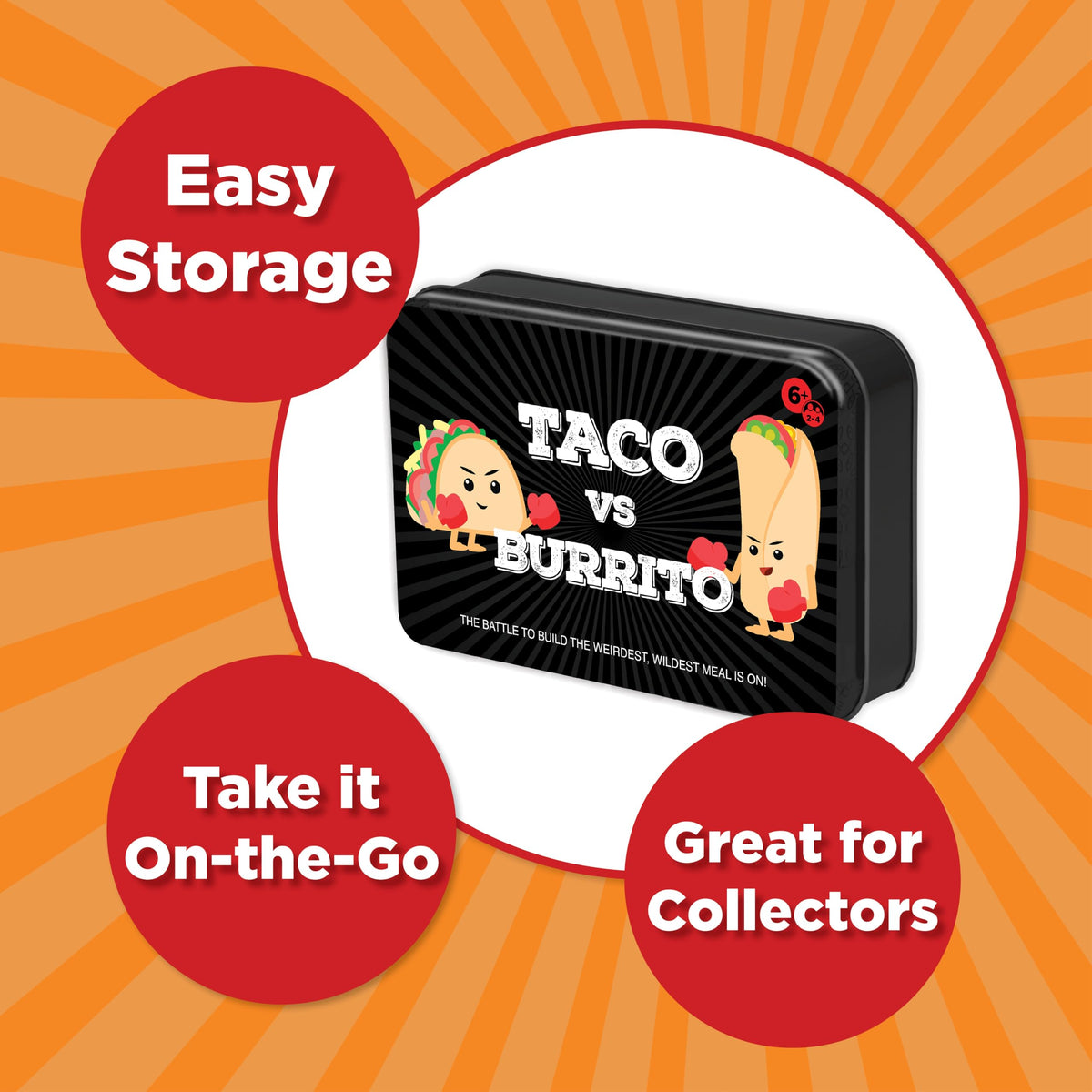 Taco vs Burrito cards spread demonstrates quick setup and replay value