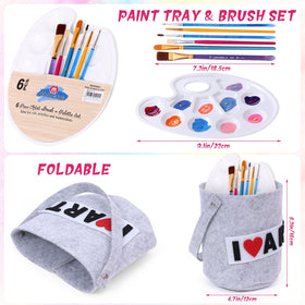 Tacobear paint bucket prop keeps palettes organized for classroom or home use