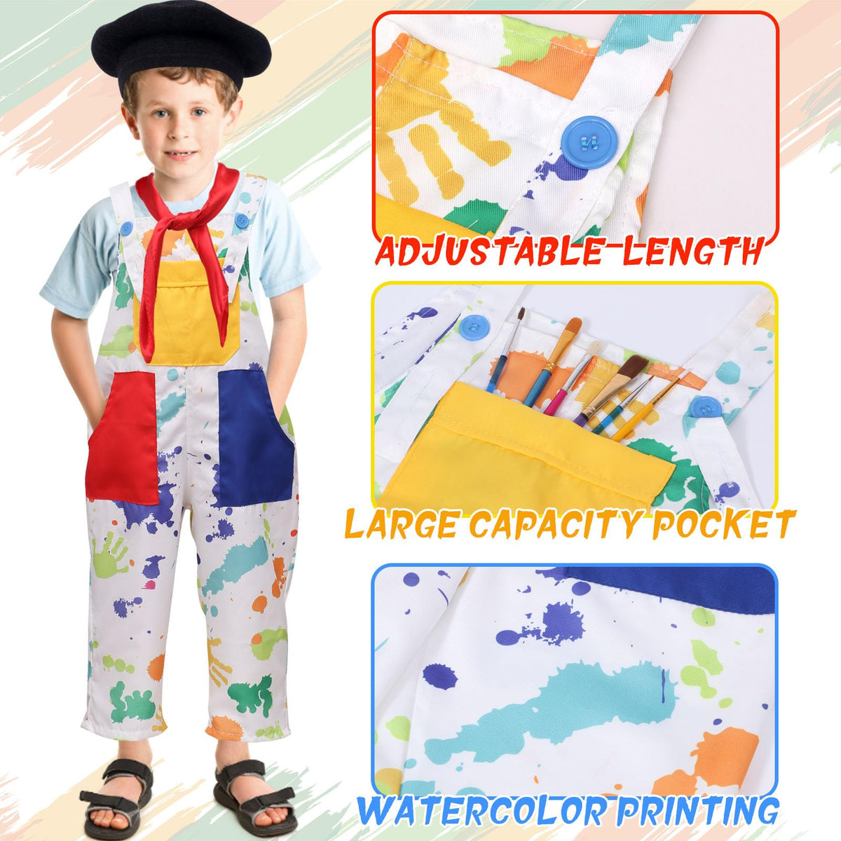 Tacobear paint palette and brushes encourage creative pretend art sessions