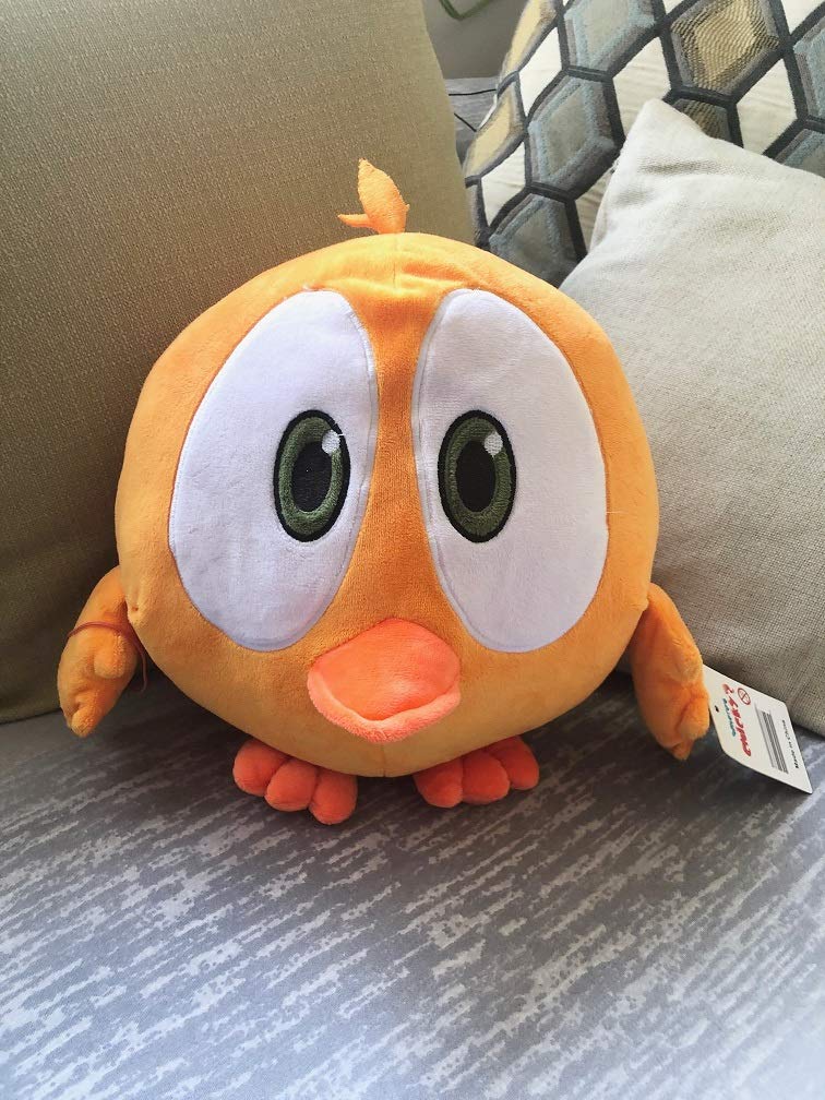 Tacumo Where's Chicky plush toy held to show comforting, kid-friendly appeal.