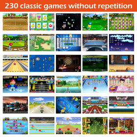 TaddToy 16 Bit handheld screen closeup, bright 3.0-inch display for clear visuals.
