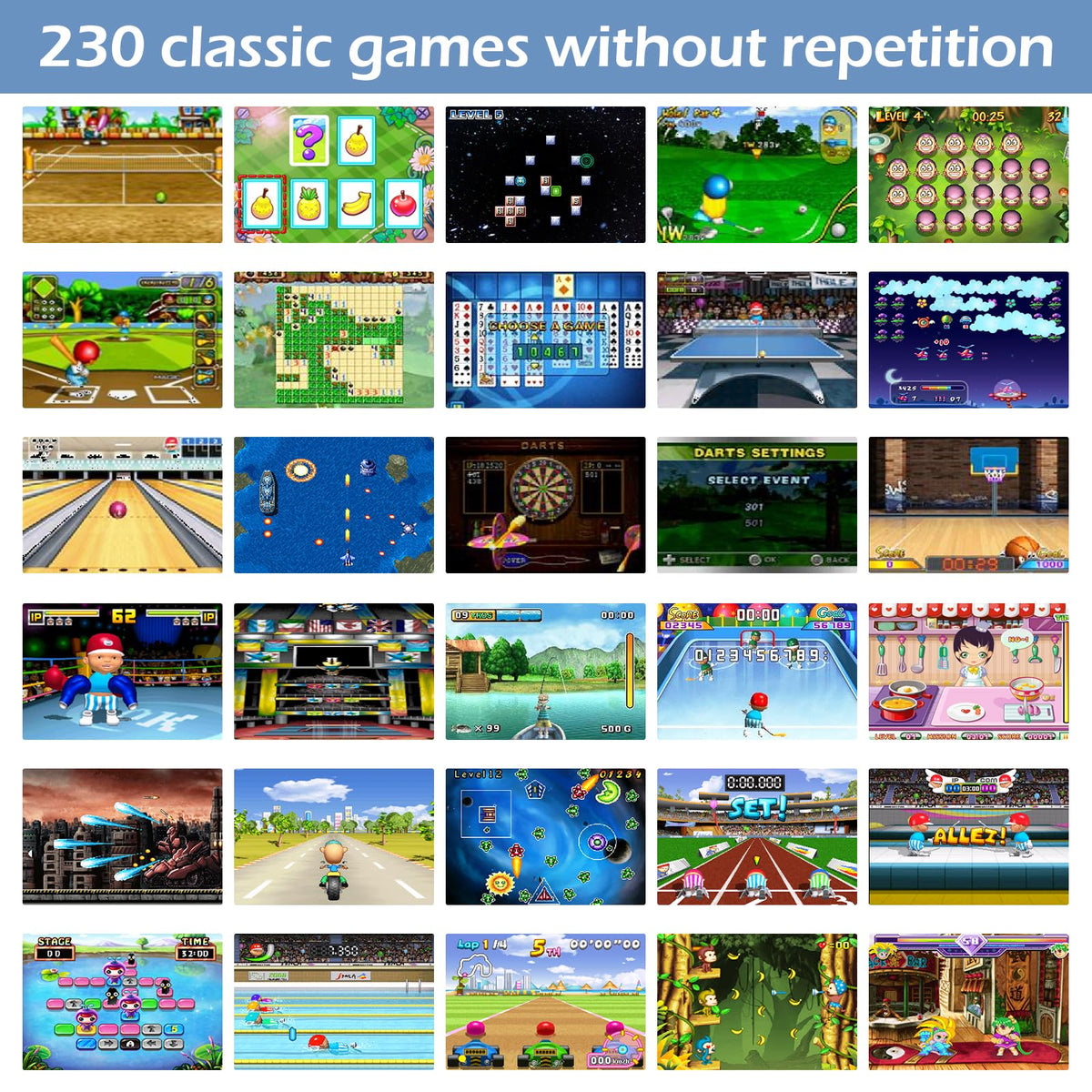TaddToy 16Bit handheld screen close-up, 3-inch HD display for clear gaming